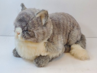 Vintage Applause 1986 Tabby Gray Cat 16'' Plush Stuffed Animal Avanti Collectible