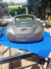 GPX BCA206S CD/ Radio/ Cassette Boombox CD Player AM/FM Radio Cassette Recorder