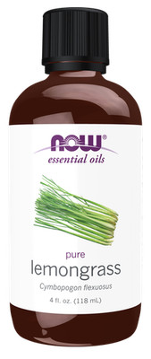 Now Foods Lemongrass Essential Oil For Burners & Diffusers 4 oz 11/26EXP