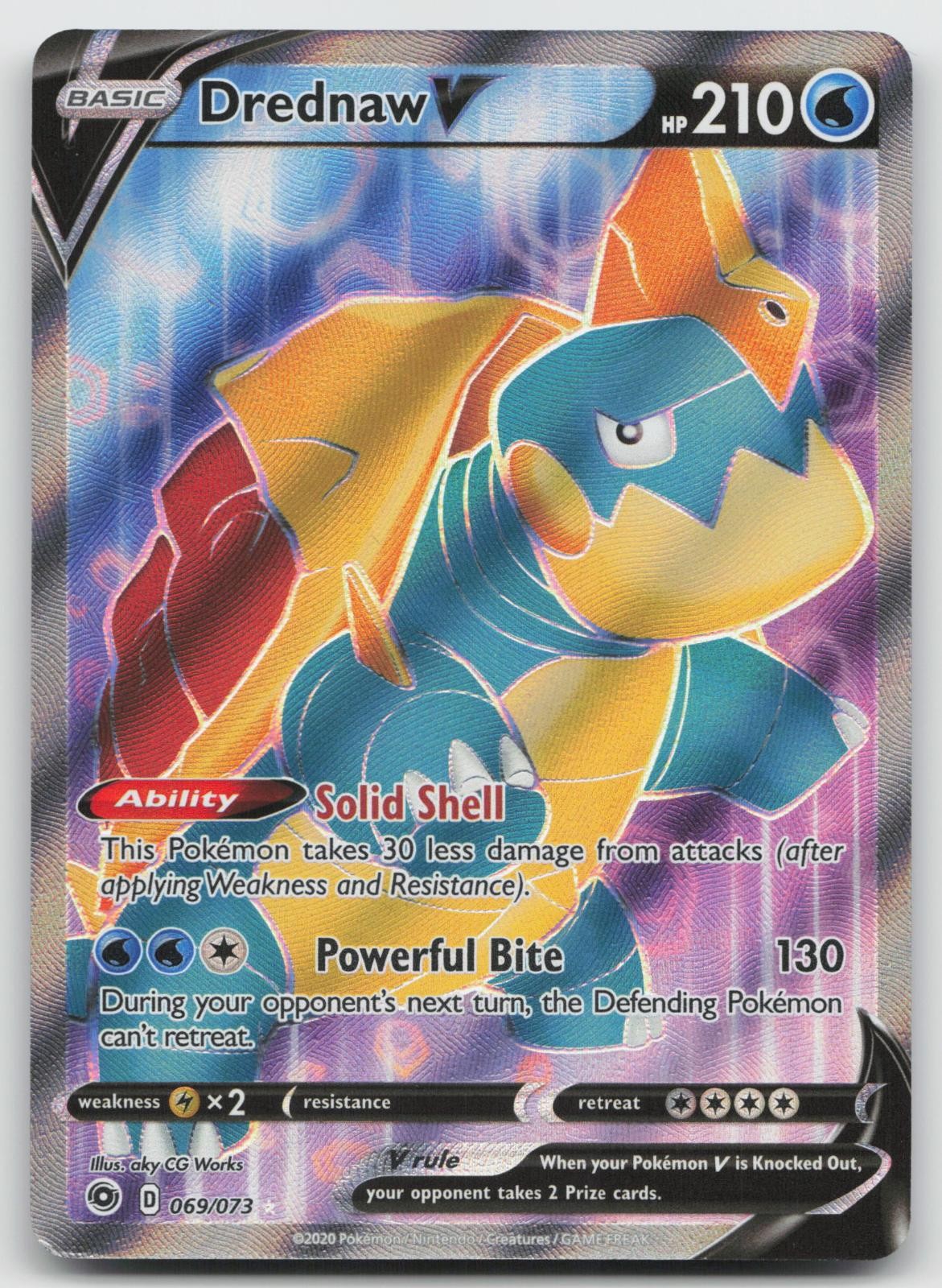Drednaw V 069/073 Champion's Path Pokemon NM 441