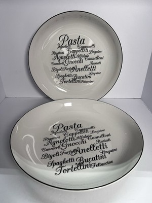 Set of 2 Maxwell & Williams ''Trattoria'' 11'' Large Pasta Serving Bowls