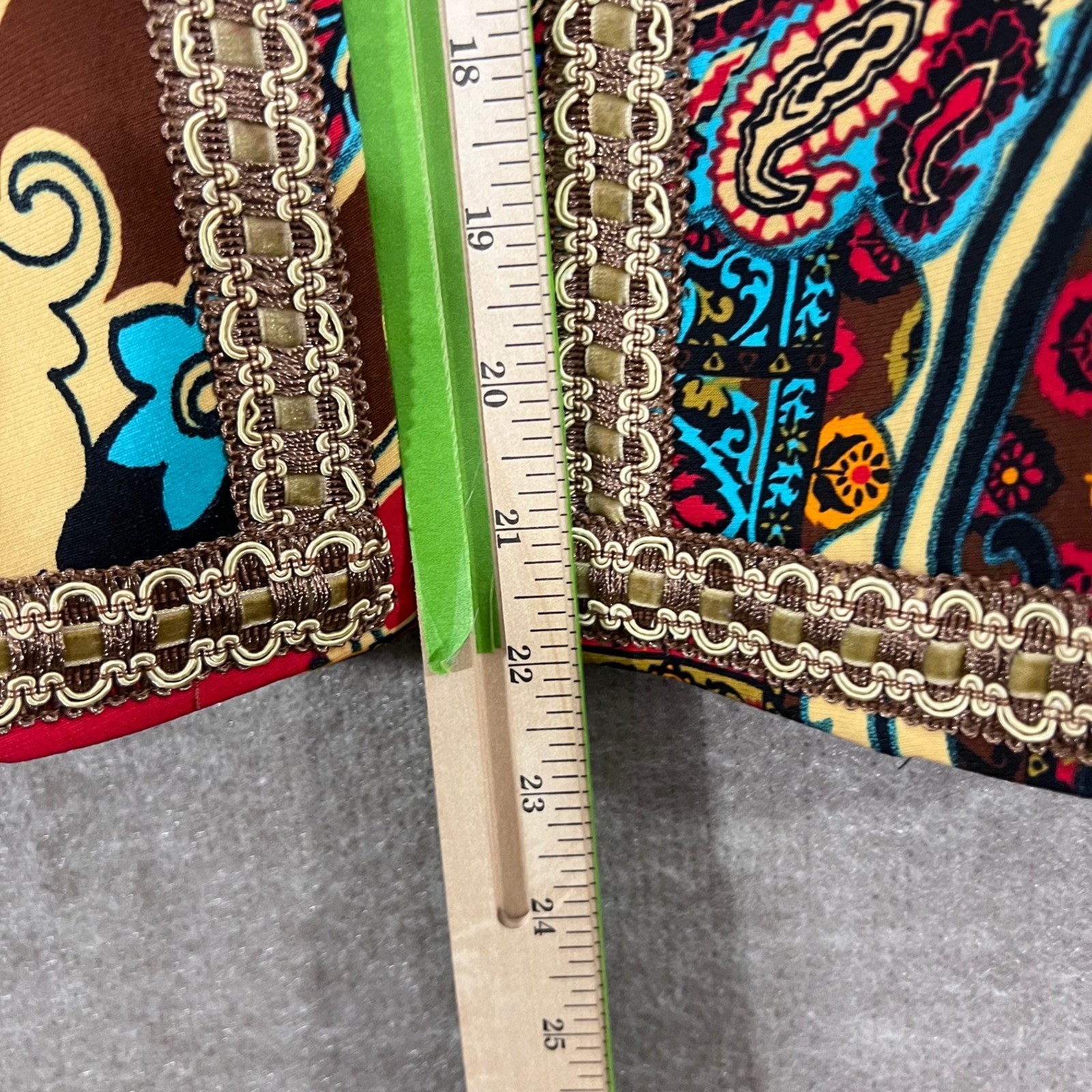 Joan Rivers Patchwork Blazer Jacket Womens Medium… - image 4