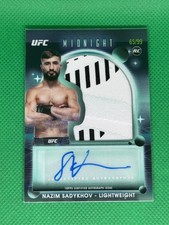 2025 Topps UFC Midnight Nazim Sadykhov Rookie Relic Auto RC Twilight #65/99