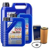 MotoröL Set High Tech 5W-40 Liqui Moly 7 Liter + ÖLfilter FüR Mercedes C-Klasse
