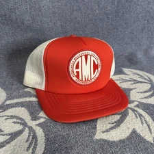Associated Mechanical Contractors AMC Trucker Mesh Hat Cap Snapback Vintage