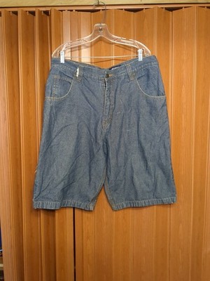 FUBU Collection Vintage Y2K Baggy Fit Denim Carpenter Shorts Men's W38 USA 
