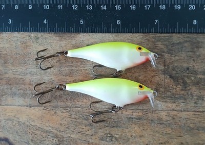 Vintage Rapala Shallow Shad Rap 5 Lot Of (2) Finland