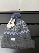 Coal Headwear - The Winters Gray Blue Adults Beanie Hat - Made in USA New NWT