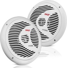 Pyle 6.5" Dual Marine Speakers-2 Way Waterproof, 150 Watt Pair 