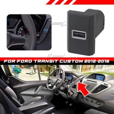 Car USB-A QC3.0 Charger Socket Outlet For Ford Transit Custom 2012-2017