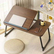 Laptop Desk for Bed Adjustable Stand with 5 Angles Portable Lap Tray Table