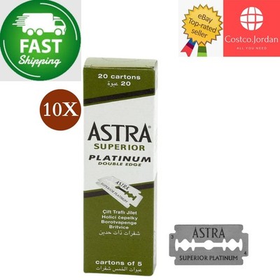 1000 Klingen X Astra Superior Platinum Double Edge Rasierklingen  SCHNELLER V...