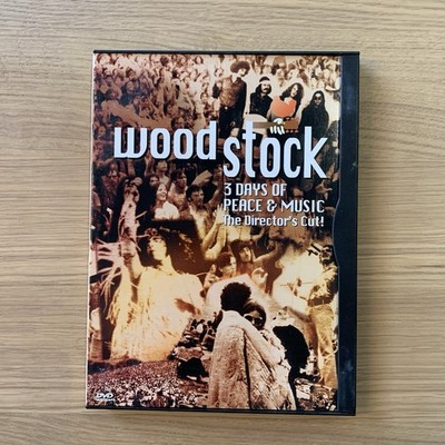 WOODSTOCK - 3 DAYS OF PEACE & MUSIC (DIRECTORS CUT) DVD ~ Hendrix Who 60s