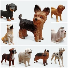 Dollhouse Miniature DOG PUPPY Barbie Doll Pet Animal 1.5" Figure COMBINE SHIP