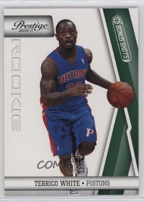 2010-11 Panini Prestige Bonus Shots Green 12/25 Terrico White #186 Rookie RC 7v7