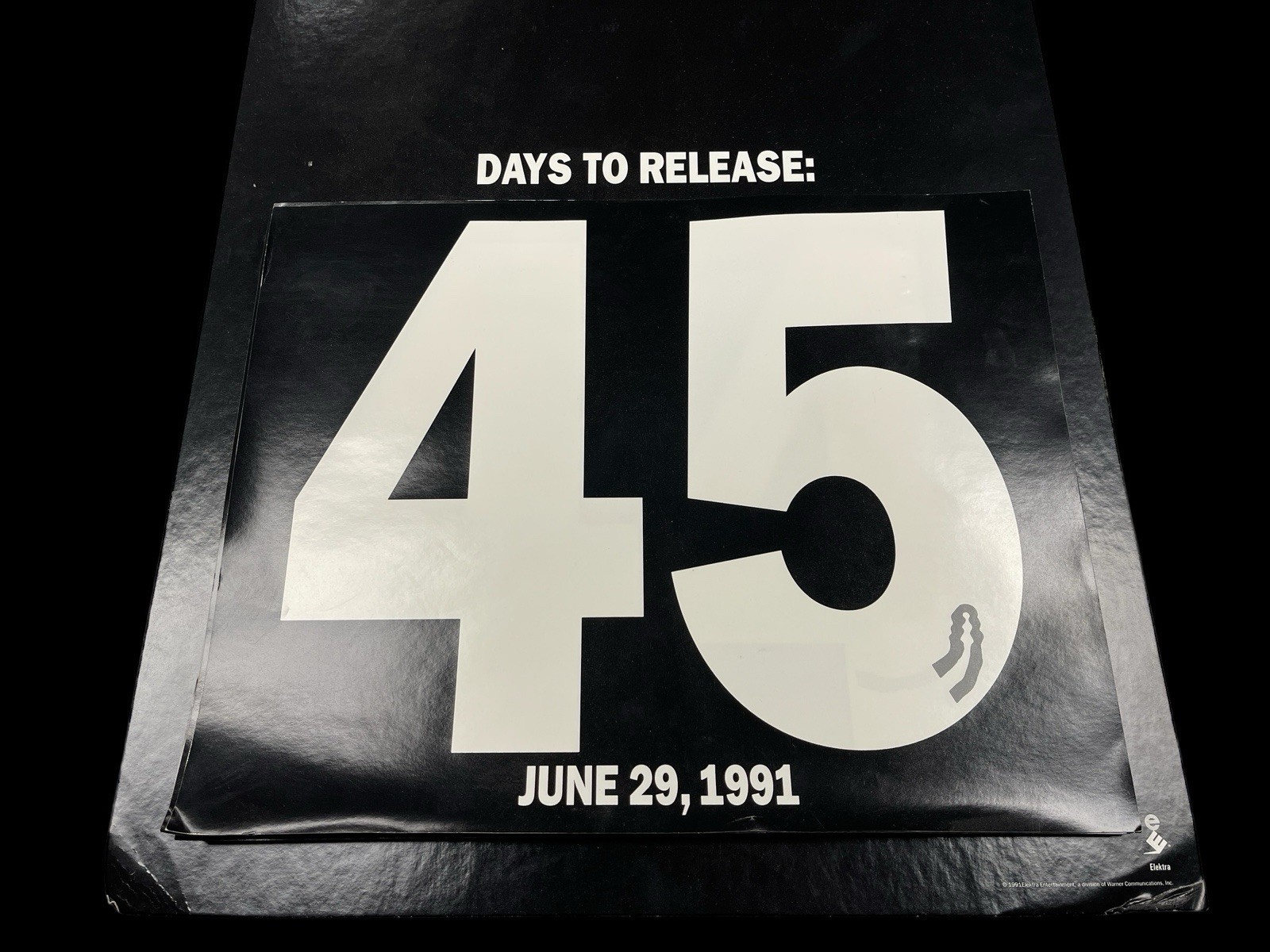 Metallica -Black Album RARE promo "Days To Release" countdown countertop display