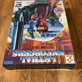 Lethal Enforcers Authentic Sega CD Box and Insert Tray & Freeze Card Only 
