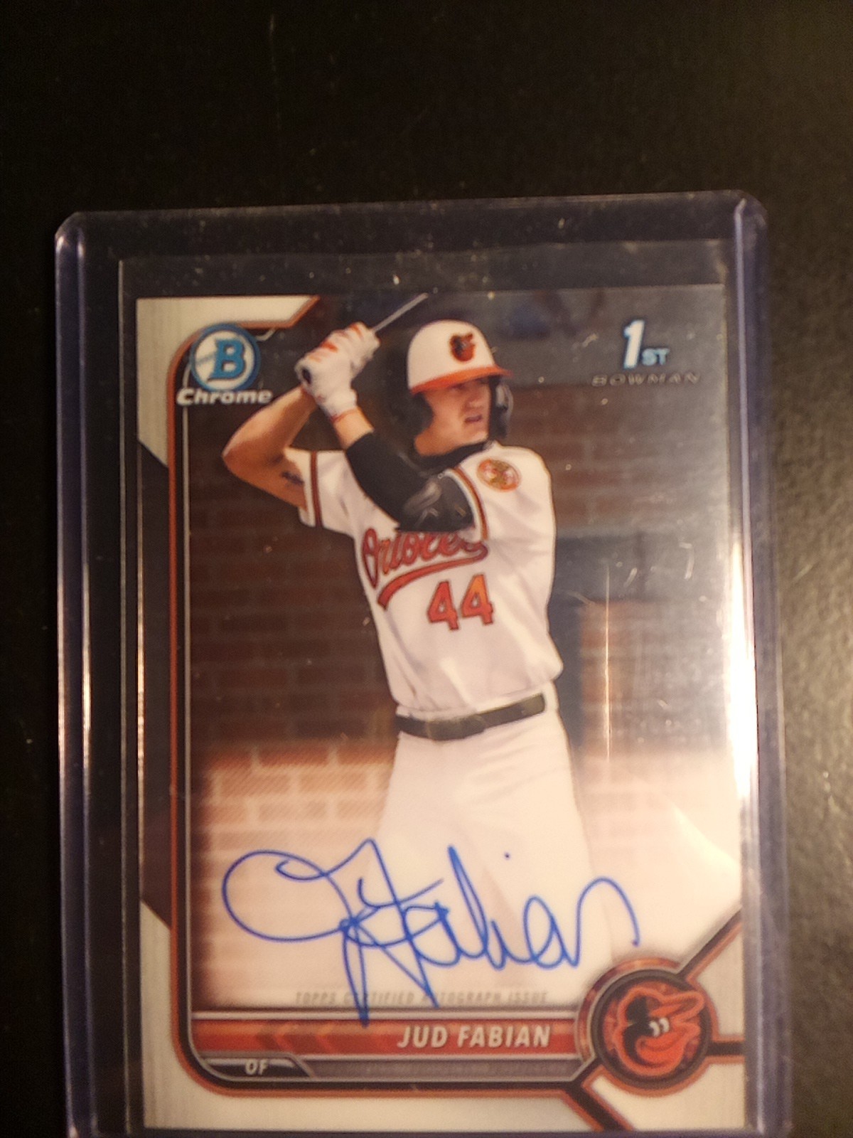 2022 Bowman Draft - Chrome Draft Pick Autographs Jud Fabian #CDA-JF (AU, RC)