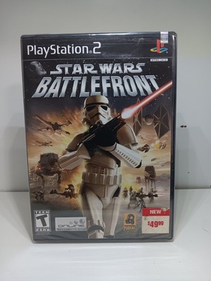 Star Wars: Battlefront (Sony PlayStation 2, 2004) brand new sealed/broken case