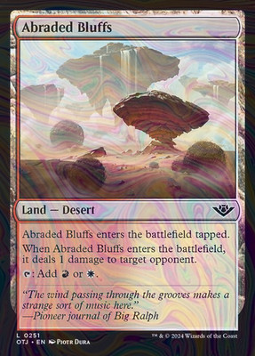 Foil Abraded Bluffs - otj - 251 | MTG Card