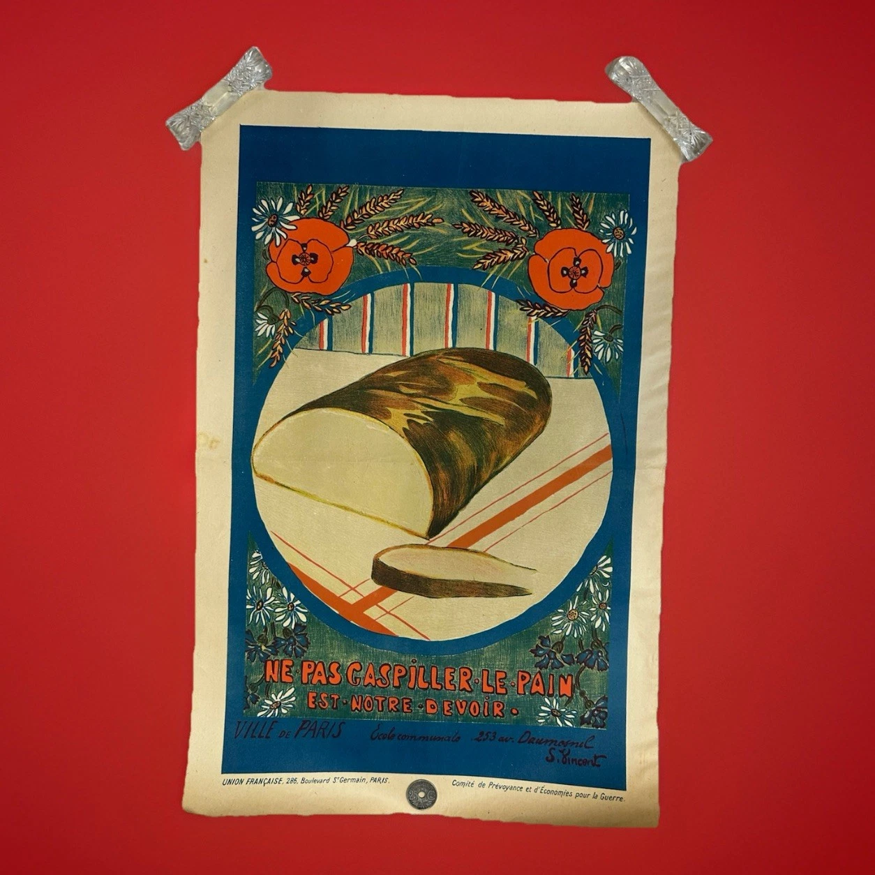 Affiche Ne Pas Gaspiller Le Pain Est Notre Devoir Ville De Paris