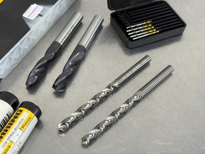 (9) Guhring Carbide + HSS-E Drills 8.73mm, 5.8mm, 1.19mm