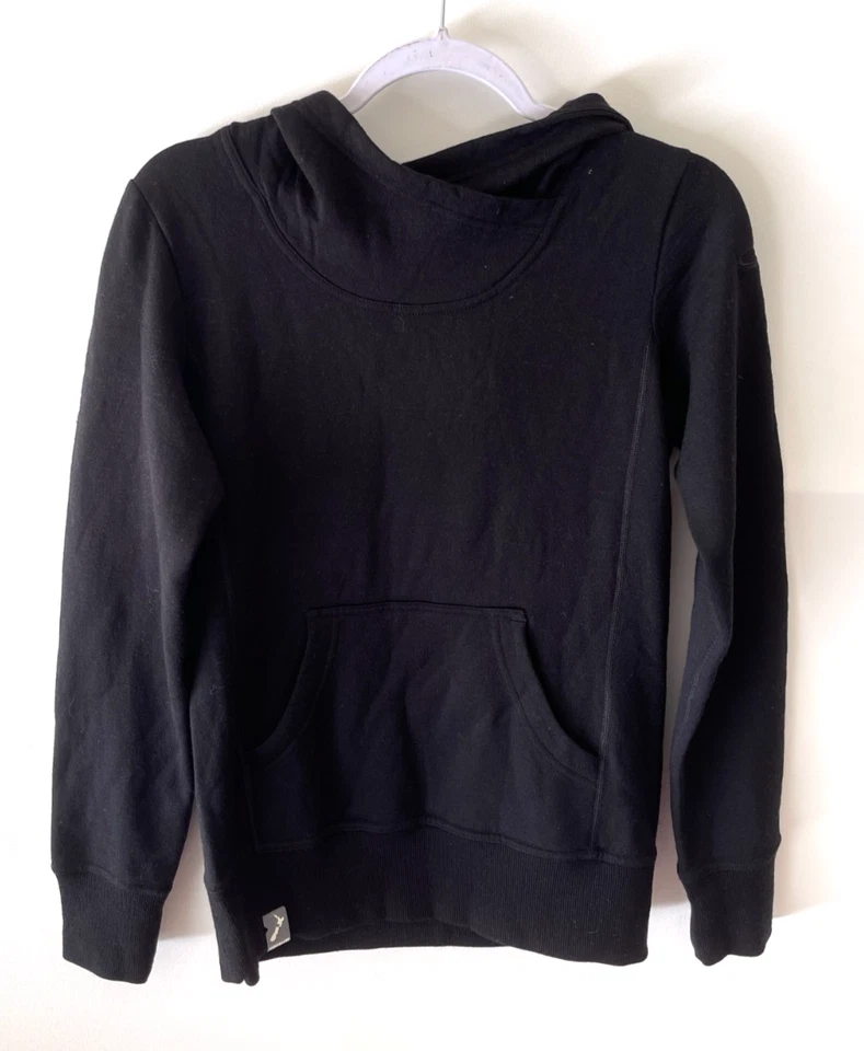 Icebreaker Merino Sudadera con Capucha para Mujer XS Negro Pullover Polar Cálido Suéter Foto 3 de 4