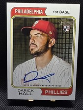 2023 Topps Heritage High Number Darick Hall Real One ROADH Auto Rookie Card