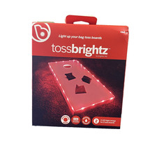 TOSS BRIGHTZ Cornhole LED Light Kit 2 Boards Outdoor Sport Red Weather Resistant