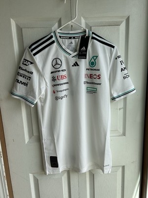 NWT Men s Adidas F1 AMG White 2025 Motorsport Jersey Kit $150 Sz Small