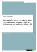 Daline Ostermaier | Wissenschaftliches Arbeiten. Konzeption Eines...