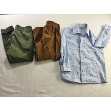 IZOD Boys 4T Sailboat Shirt 365kids Garanimals Corduroy Olive Pants Set 3pc