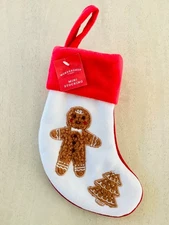 8” GINGERBREAD MAN MINI CHRISTMAS STOCKING Target Wondershop NWT