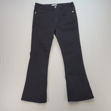 FRAME Le Crop Mini Boot Jeans Women 29 Black ...
