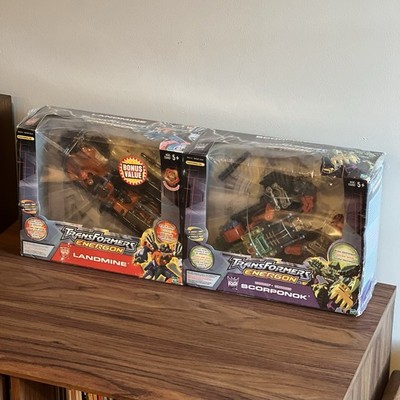 Sealed Transformers Energon Scorponok Triple Changer and Landmine Value Bundle