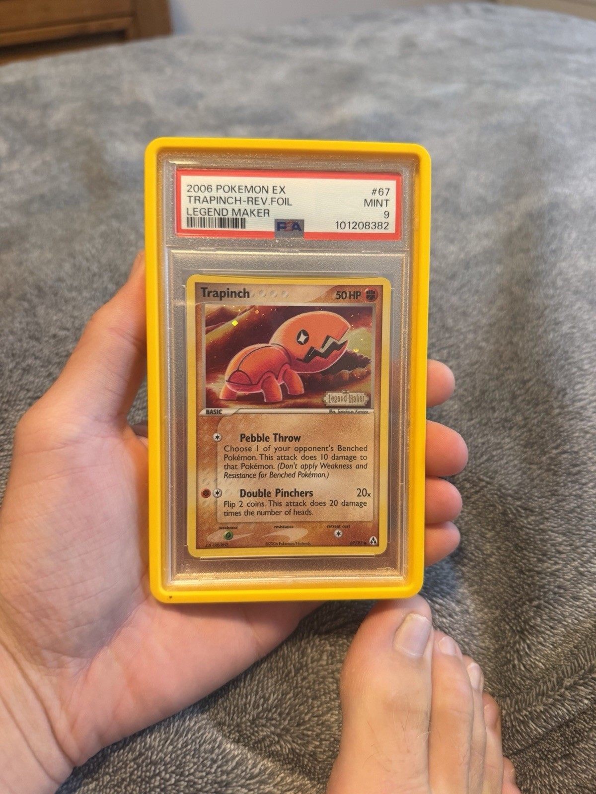 "67" TRAPINCH *pop 41* EX LEGEND MAKER REVERSE HOLO POKEMON CARD