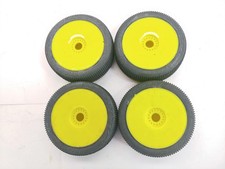 4x Used/Worn Jconcepts Reflex 3121 1/8 Buggy Tires on 17mm Hex Wheels Losi Tekno