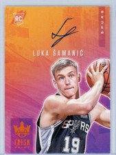 2019-20 Court Kings Fresh Paint /49 Auto Luka Samanic RC Knicks 