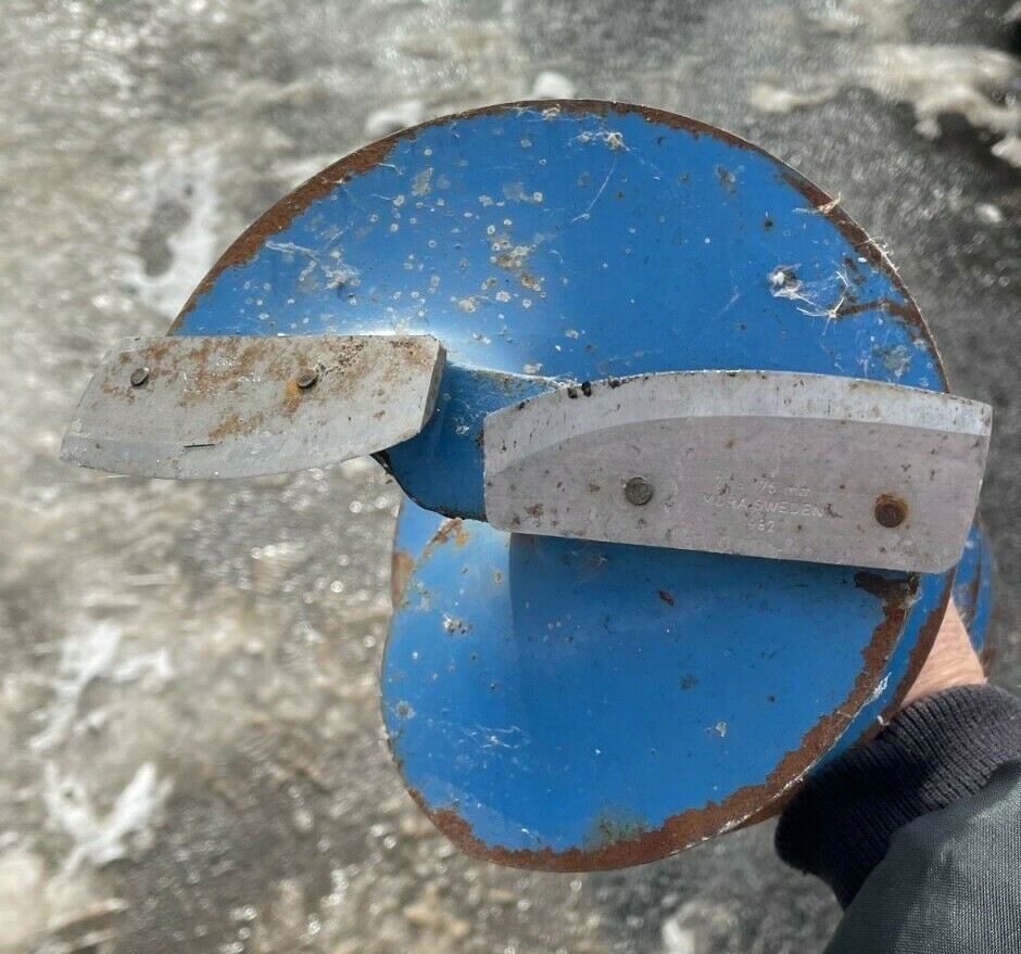 Ice Augers Mora Sweden Blades Hand Auger 8Inch eBay