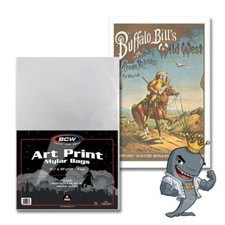 BCW 11X17 Art Print Mylar Bags 10ct Archival ...