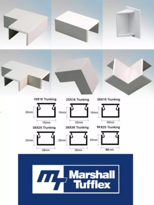 Marshall Tufflex Mini Trunking Zubehör Bogen Stecker Kabelmanagement Verstecken
