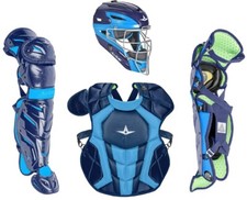 All Star System7 Axis Pro Camo Baseball Catcher's Gear Set - Ages 12-16, New