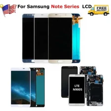 For Samsung Galaxy Note 3 4 Note 5 LCD Touch Screen Digitizer Replacement +Frame