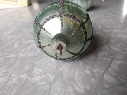 Vintage ShinyBrite Mercury Glass Ornaments Germany Pearlescent Glitter Lannisa 3 - Picture 12 of 17