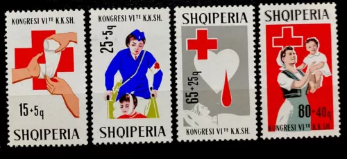 Albania 1967. SEMI-POSTAL. SC# B34-B37. MNH