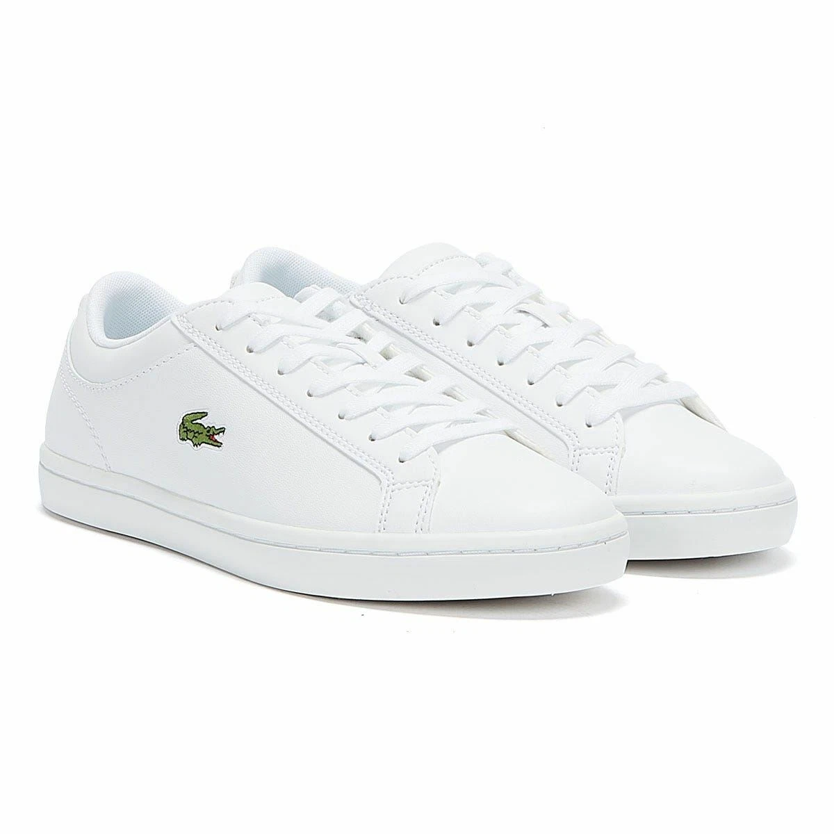 petulance At tilpasse sig Dag Lacoste Womens White Straightset BL1 SPW Trainers | eBay