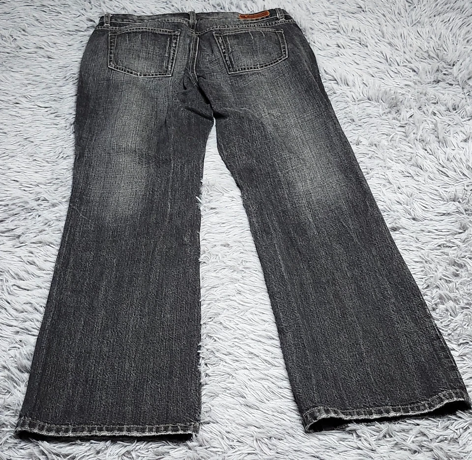 Pantalones de mezclilla Polo Ralph Lauren vintage para mujer talla 8 Kelly negros tiro bajo corte boot Foto 2 de 4