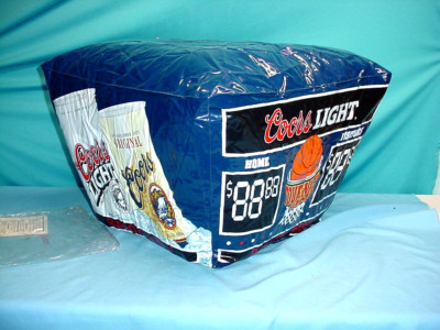 Coors Light Beer Large Inflatable Basketball Display Scoreboard Store ...
