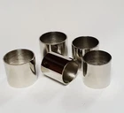 PLAIN NICKEL COLLARS Choice of 10 SIZES 19mm-30mm i/d. for Walking Stick Making