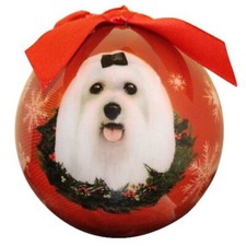NEW Dog Ball Ornaments Shatter Proof Christmas-Your Choice 18 Breeds E S Pet